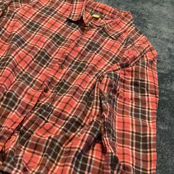 Cabela's Red and Brown Plaid Shirt - Picture 2 of 5